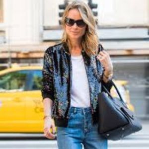 Anine Bing sequined bomber jacket